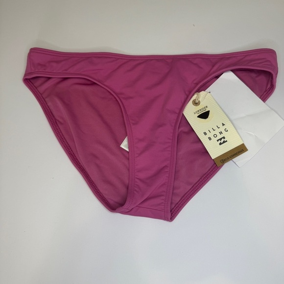 Billabong Sol Searcher Lowrider Bikini Bottoms Berry Pink M NWT Rare Sample - Picture 1 of 11